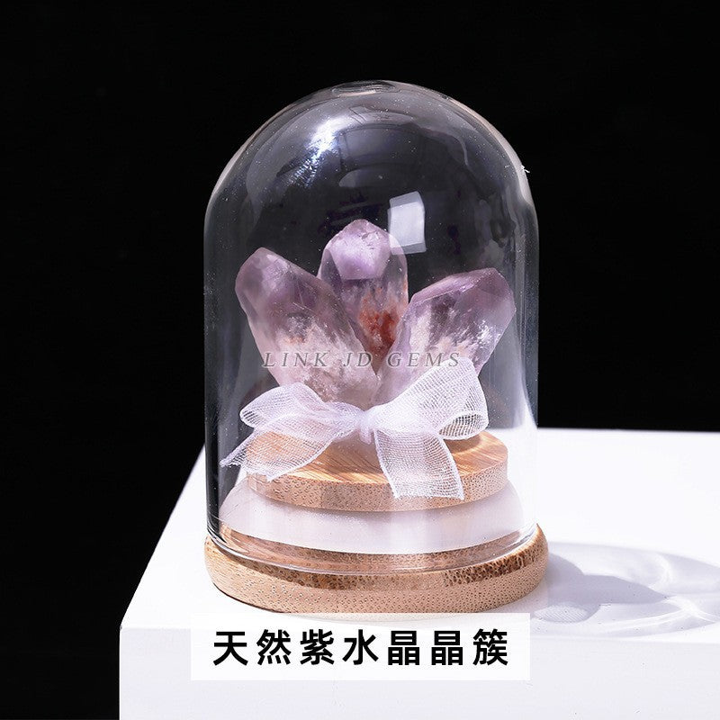 Jingdian jewelry natural crystal crushed stone wishing bottle money tree desktop office ornaments crystal handicrafts